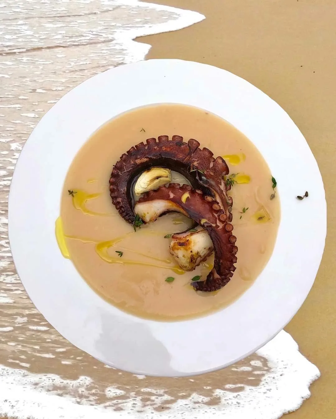 Piatto preparato per un servizio personal chef
